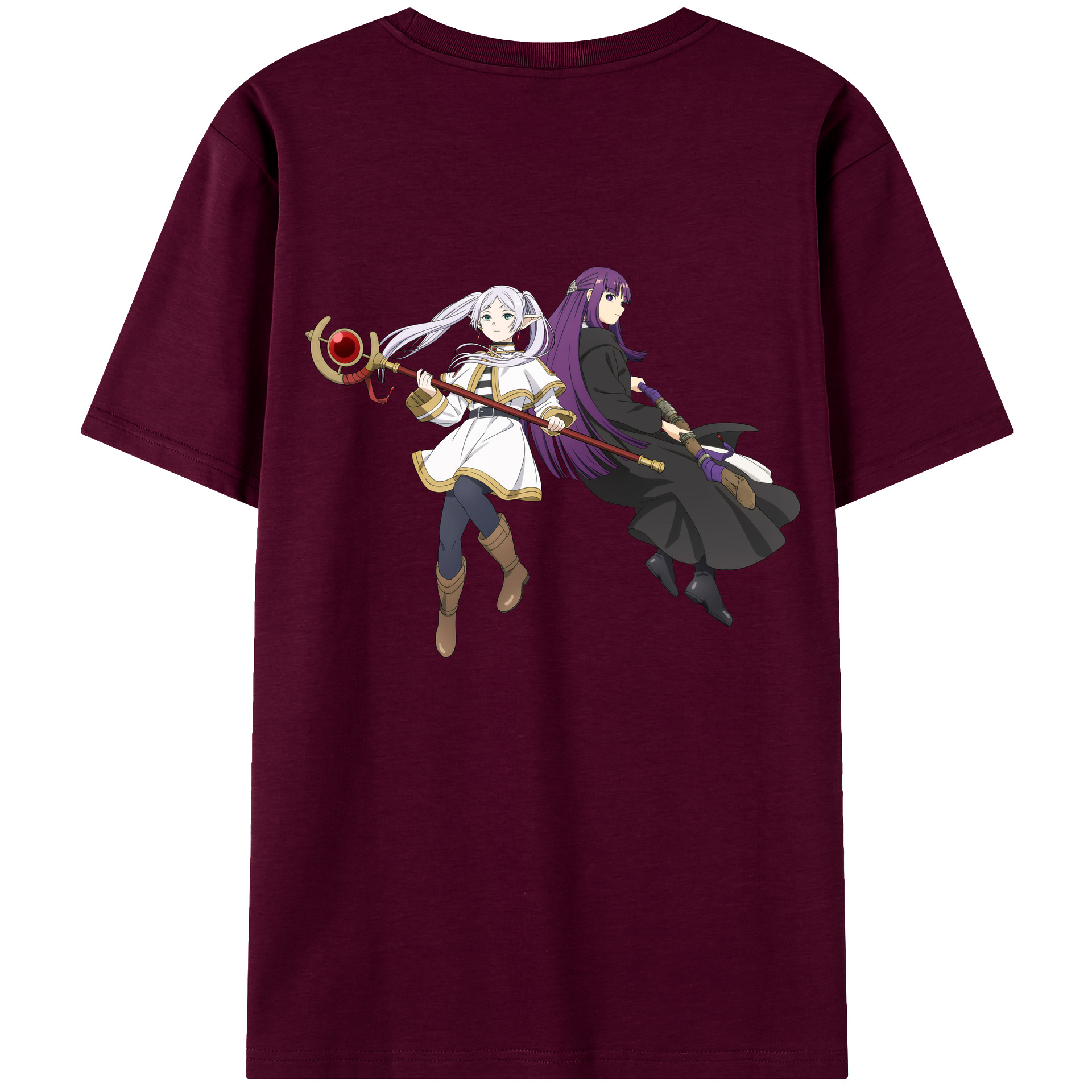 （画像用） 葬送のフリーレン Frieren レディース半袖Tシャツ(バックプリント)